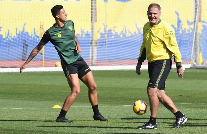 01/02/2019 TELDE. Entrenamiento UD Las Palmas en El Hornillo.  Fotografa: YAIZA SOCORRO.