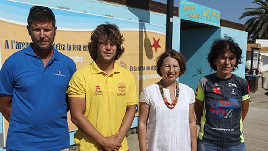 De izquierda a derecha, Sebastián Vidal, Javier Montilla, Montse García y Fátima Blázquez.