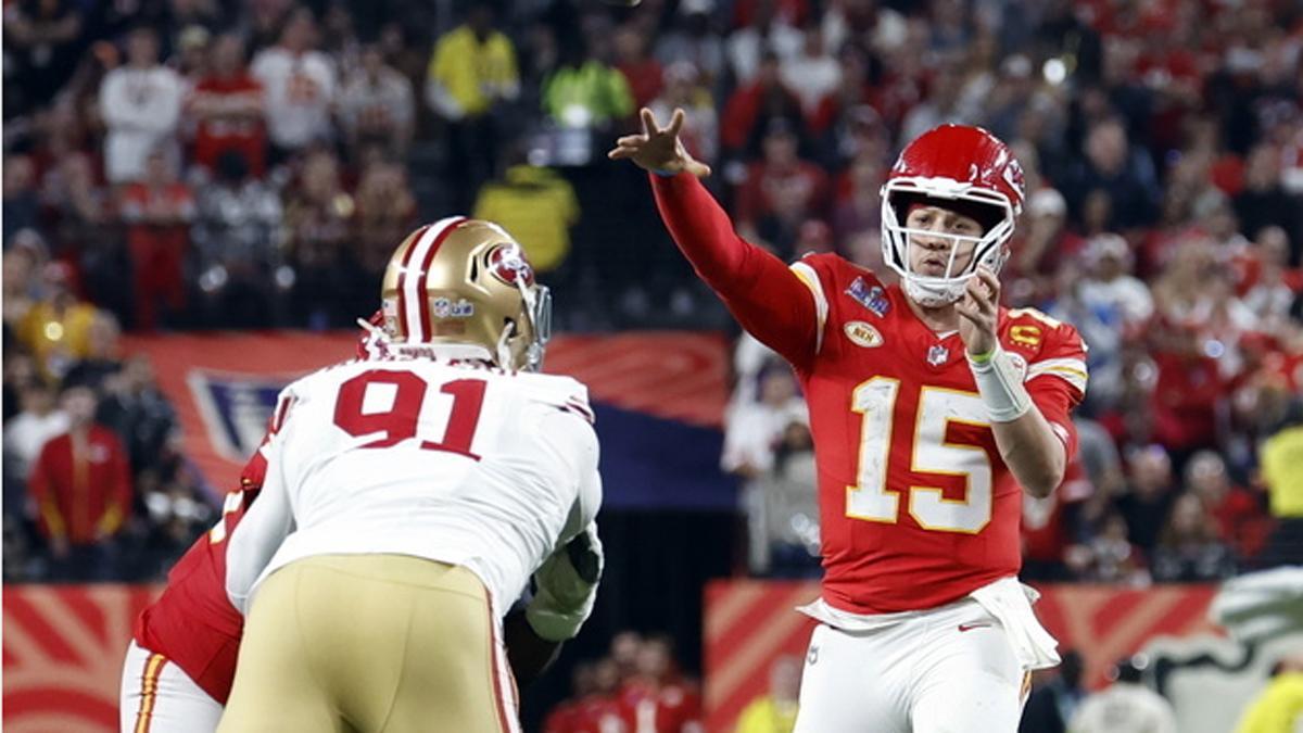 Patrick Mahomes, en la Super Bowl