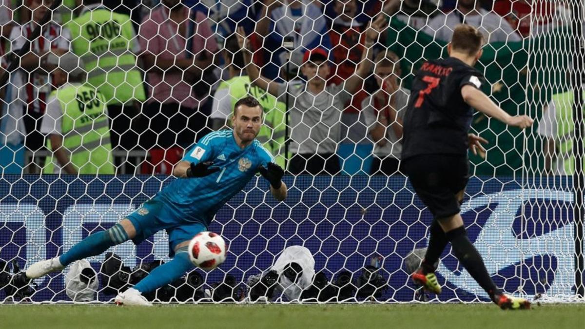 Rakitic anotó el penalti decisivo ante Rusia