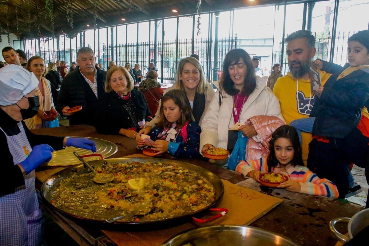 Degustación de setas en la plaza da Peixeria, la pasada edición.