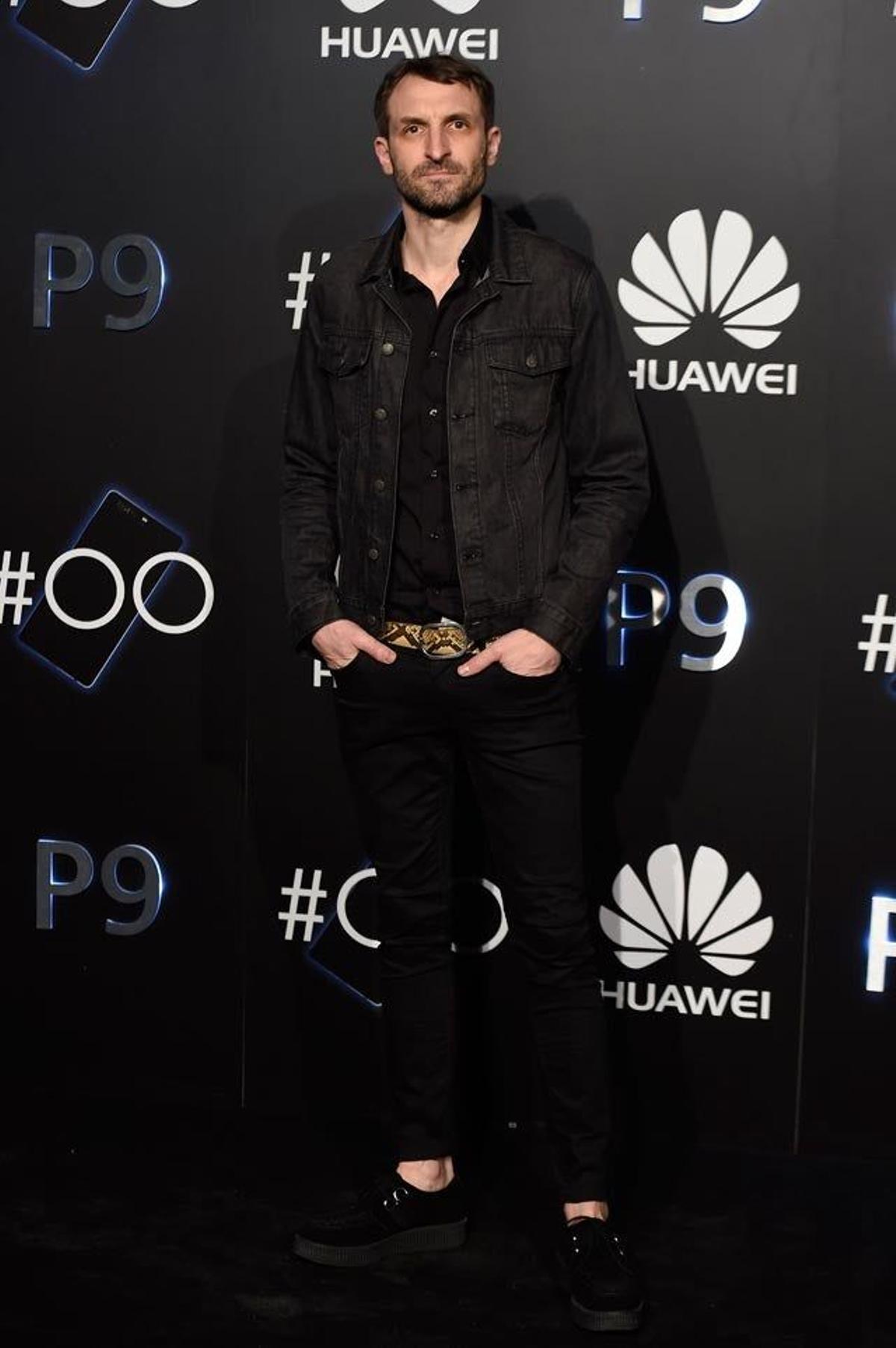 Julián Villagrán, en la fiesta de presentación del Huawei P9 en Madrid.