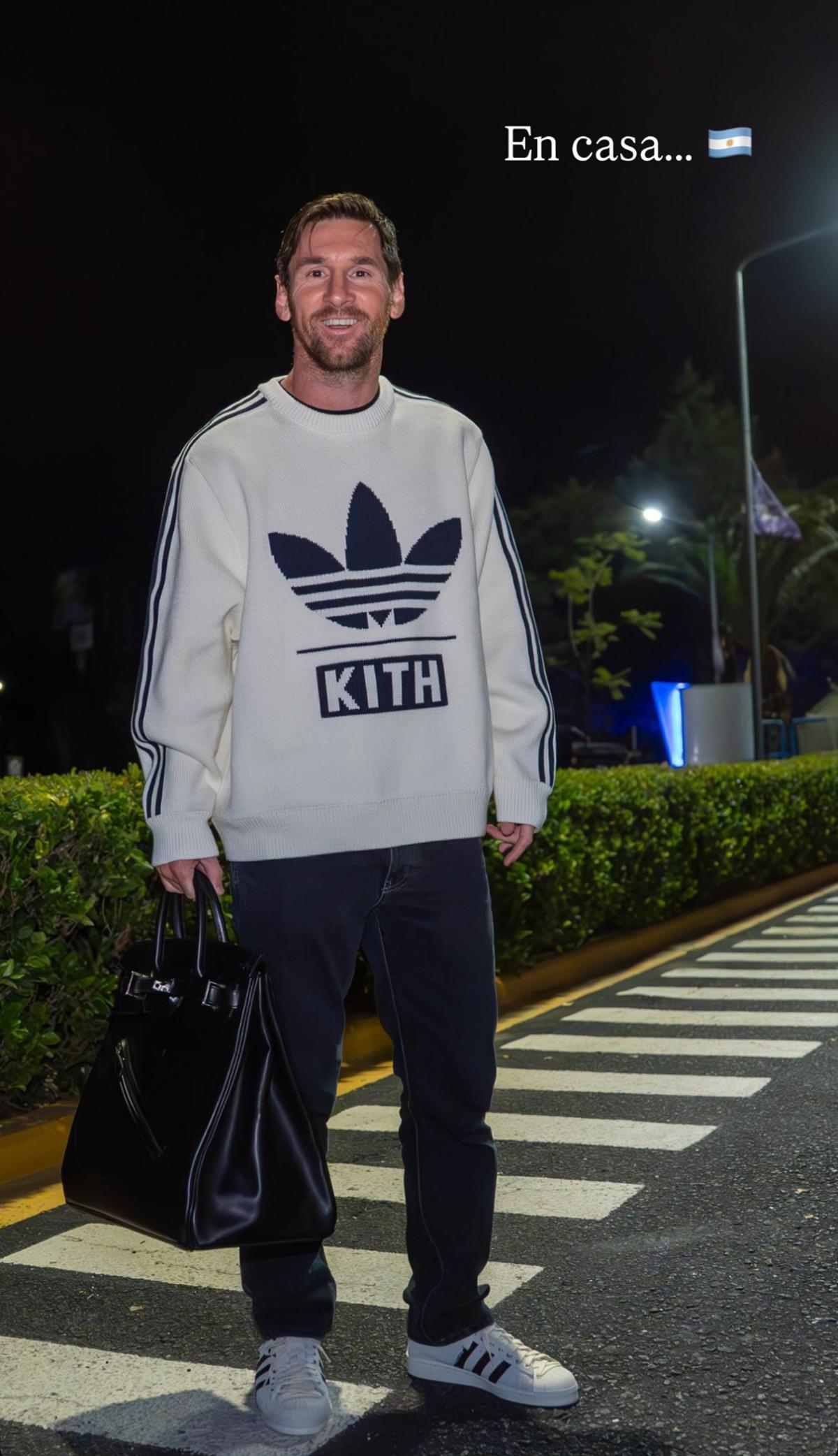 Leo Messi, de vuelta en Argentina Leo Messi, de vuelta en Argentina