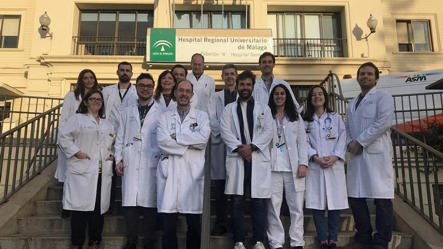 Equipo del servicio de Neurología del Hospital Regional de Málaga.
