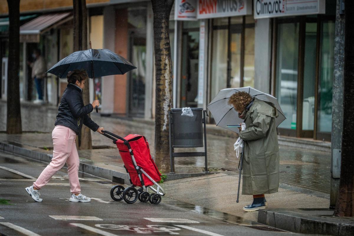 Pluja a Barcelona.