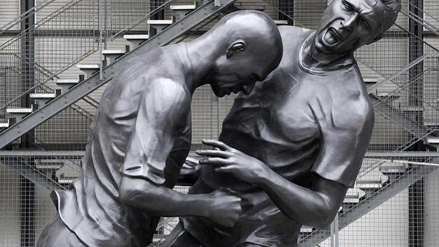 Escultura de Zidane y Materazzi.