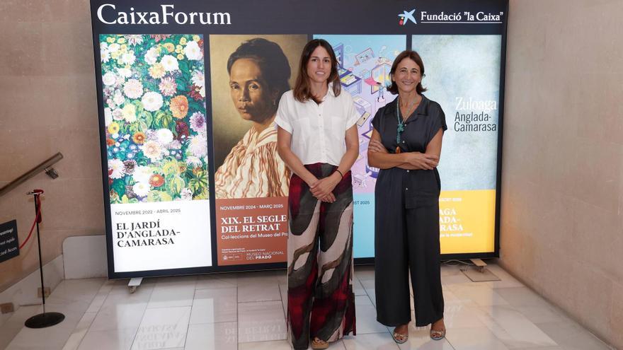 La responsable de exposiciones de arte de la Fundació la Caixa y la directora de CaixaForum Palma