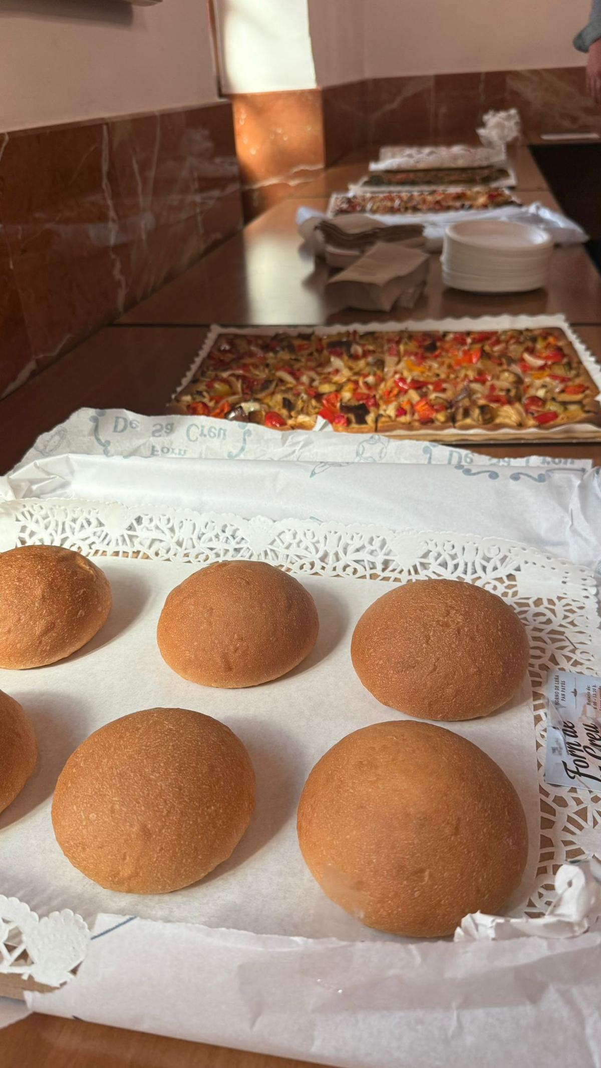 Productos que se servirán durante la muestra.