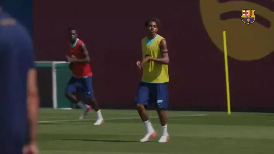 ¡La jugada de Lamine en el entrenamiento que no te puedes perder!
