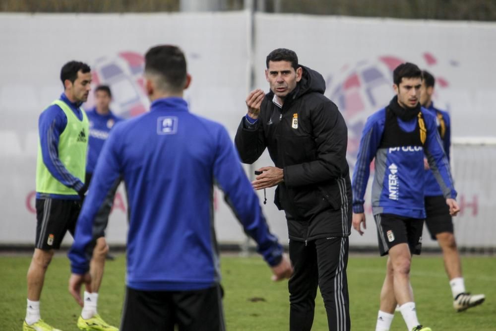 Entrenamiento del Real Oviedo en El Requexón