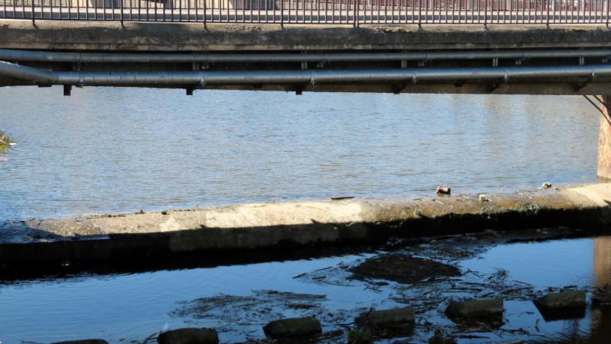 Una part de l&#039;escala per a peixos que s&#039;està construint a Pedret