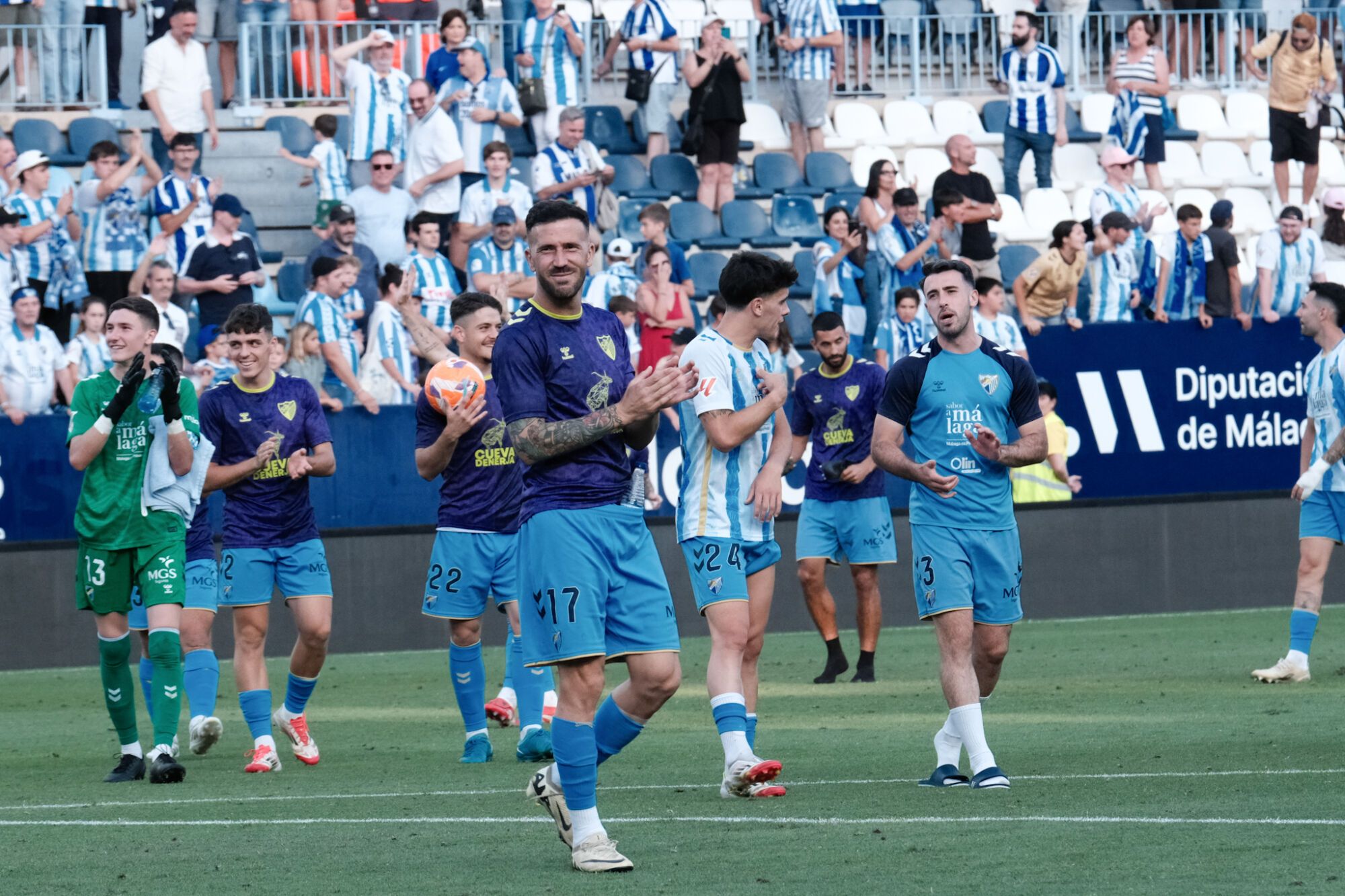Málaga CF - Burgos CF. Jornada 42, Liga Hypermotion