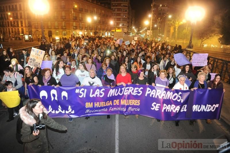 Manifestación por el Día de la Mujer en Murcia