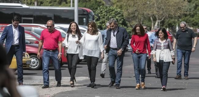 02/04/2017  POLÍTICA  mitin de Susana Díaz en la cascada para postularse como secretaria General del psc psoe celebrado en la cascada tenerife