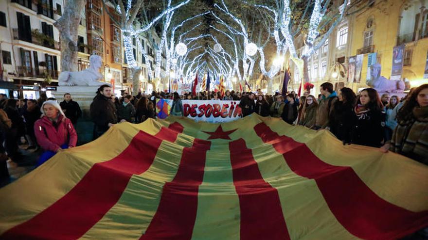 1.500 Demonstranten fordern katalanische Eigenständigkeit