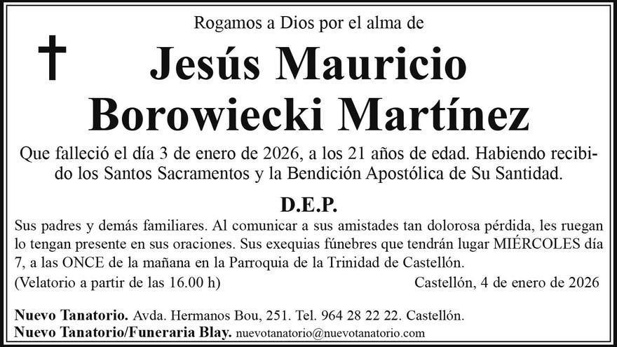 Jesús Mauricio Borowiecki Martínez