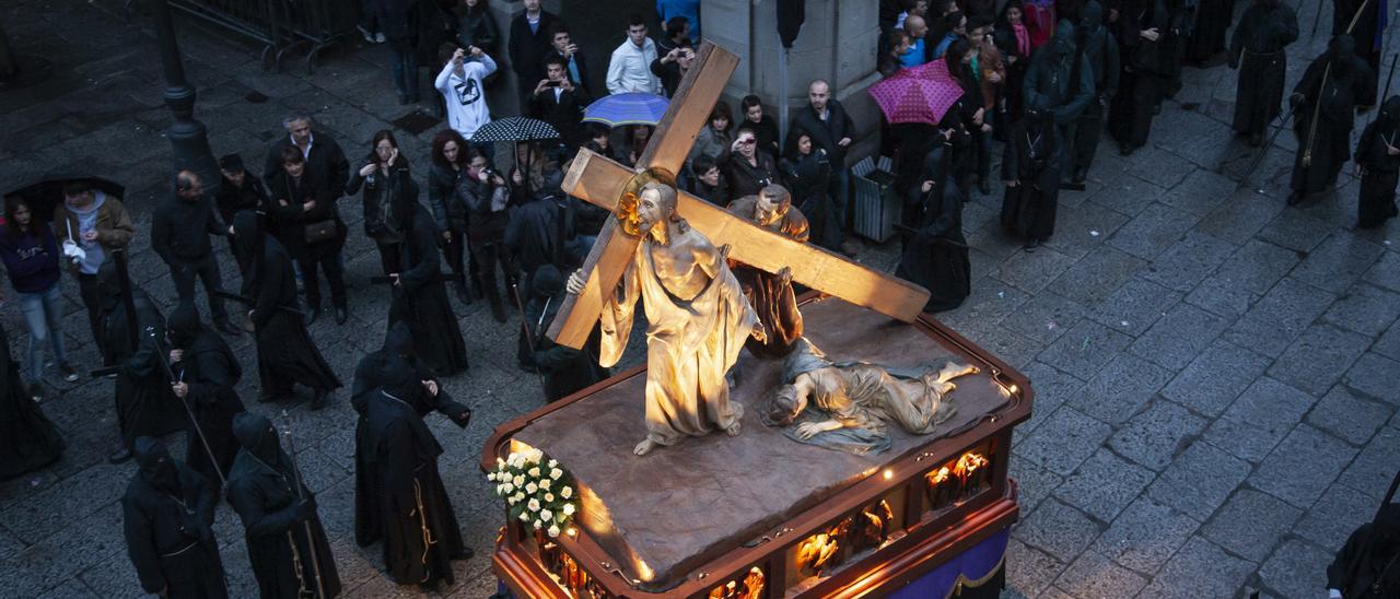 Redención a su entrada en la Plaza Mayor.