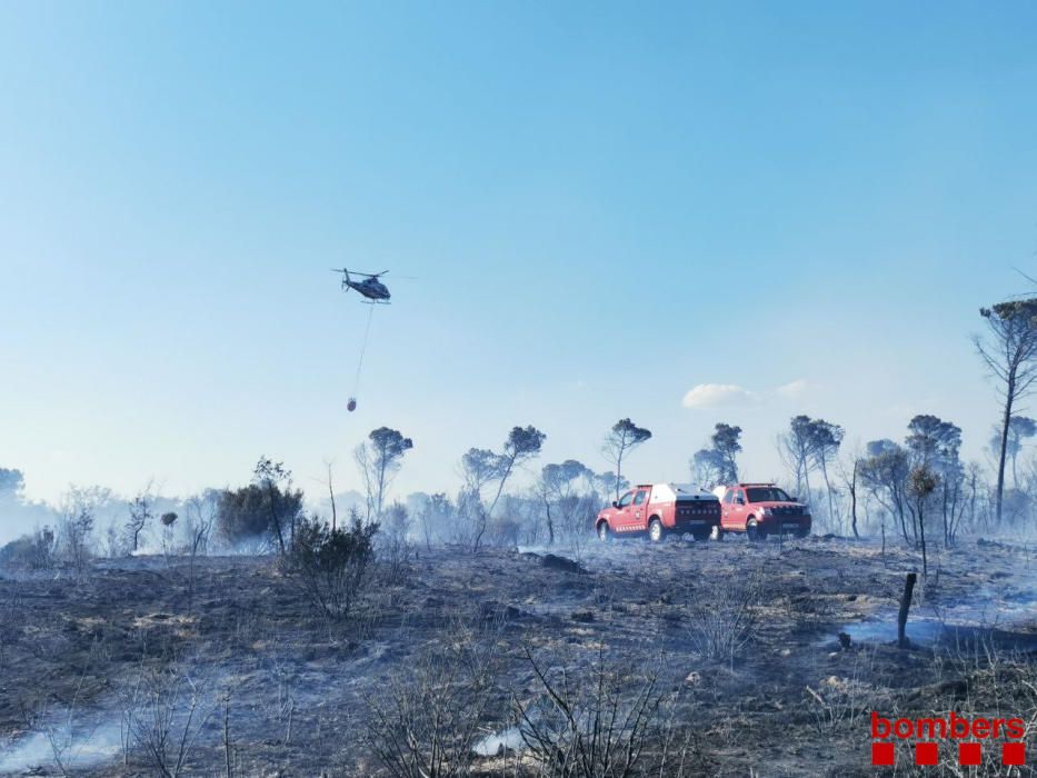 Incendi a Caldes de Malavella.