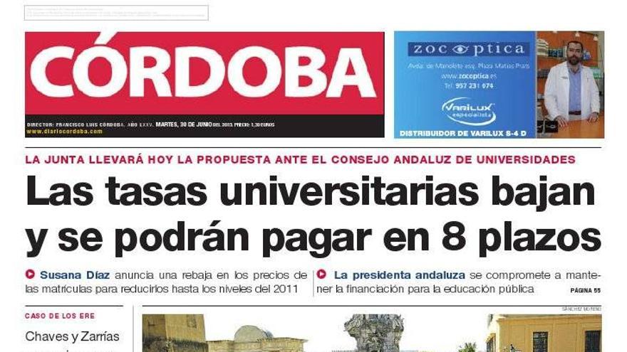 La portada de CÓRDOBA