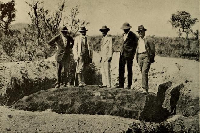 Excursión al meteorito en 1929