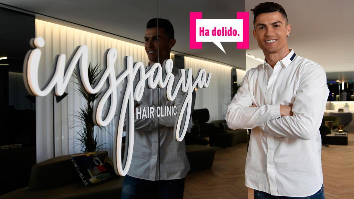 Cristiano Ronaldo entre bañeras.