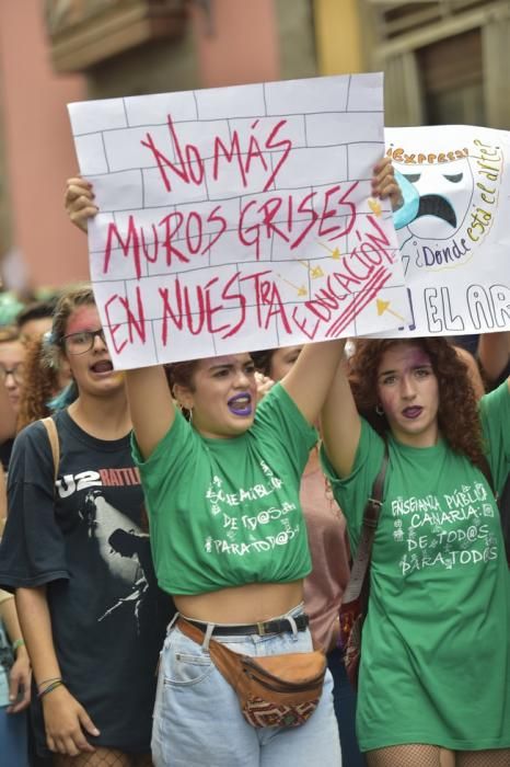 Manifestación de estudiantes contra la LOMCE