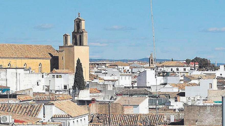 Vista de viviendas del casco histórico de la ciudad.