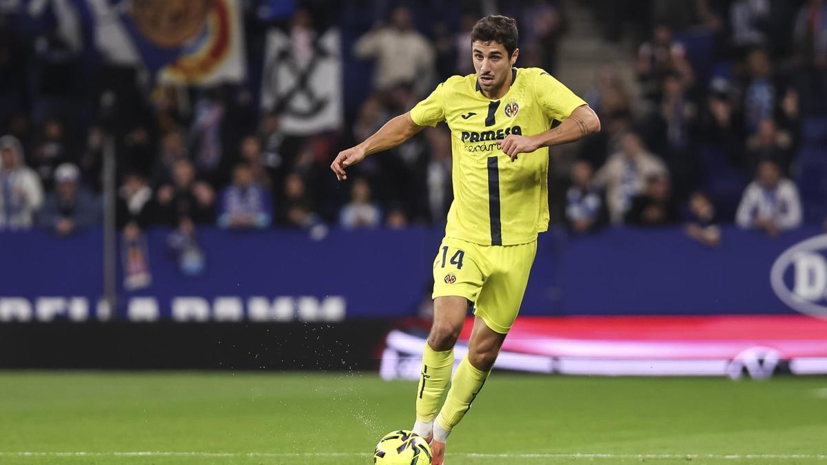 Santi Comesaña en la victoria del Villarreal contra el Espanyol.