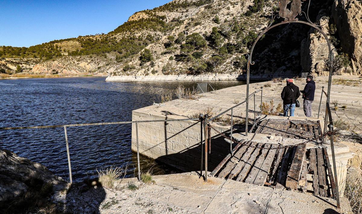 La parte superior de la presa tambiñen ofrece imágenes espectaculares