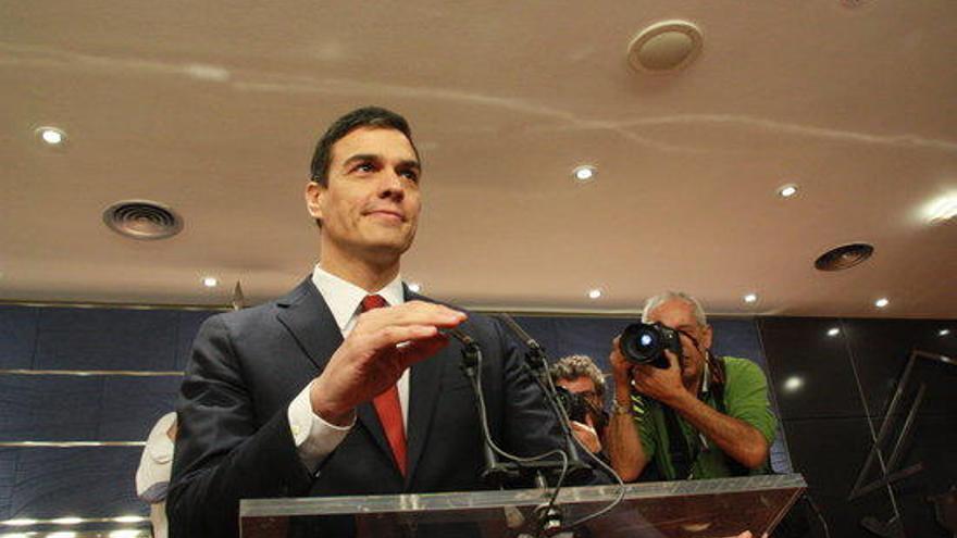 El líder del PSOE, Pedro Sánchez