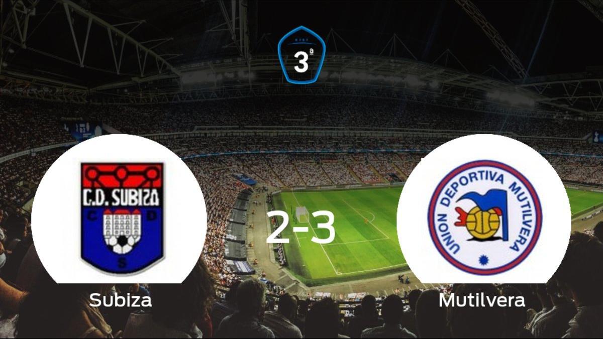 El Mutilvera se lleva tres puntos a casa tras ganar 2-3 al Subiza