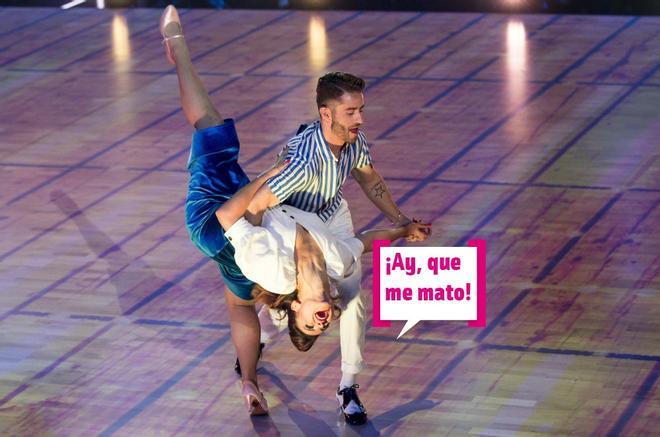 Pelayo Díaz y su bailarina Inés en Bailando con las estrellas