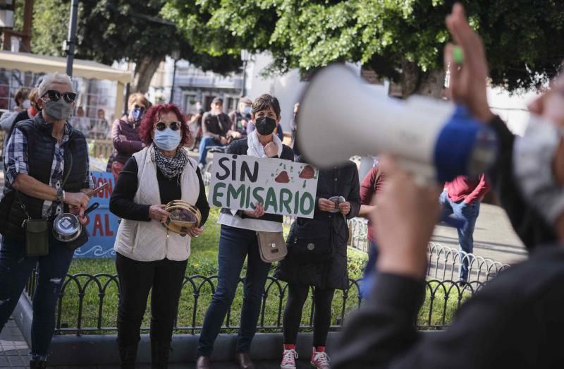 Protesta contra el convenio de vertidos en Los Silos