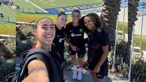Las jugadoras del Barça debutan esta noche en San Francisco