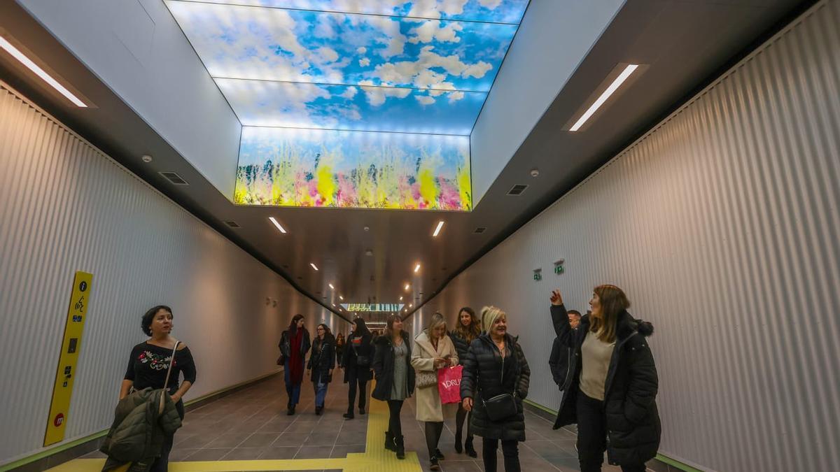 Abre al público el paso inferior que une las estaciones de metro Xàtiva y Alacant