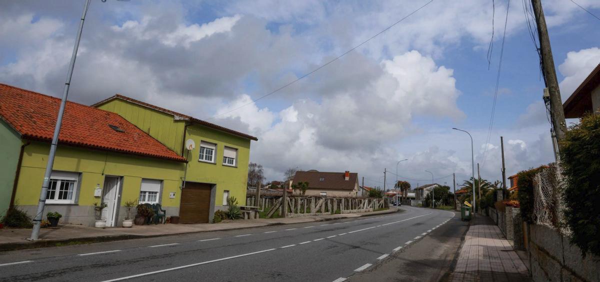 Calle de Sisán (Ribadumia) donde residía el presunto yihadista.