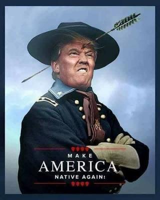 Imagen de una de las amenazas contra Trump detectada durante el Mundial. El autor, identificado por el FBI, fue un nativo americano.