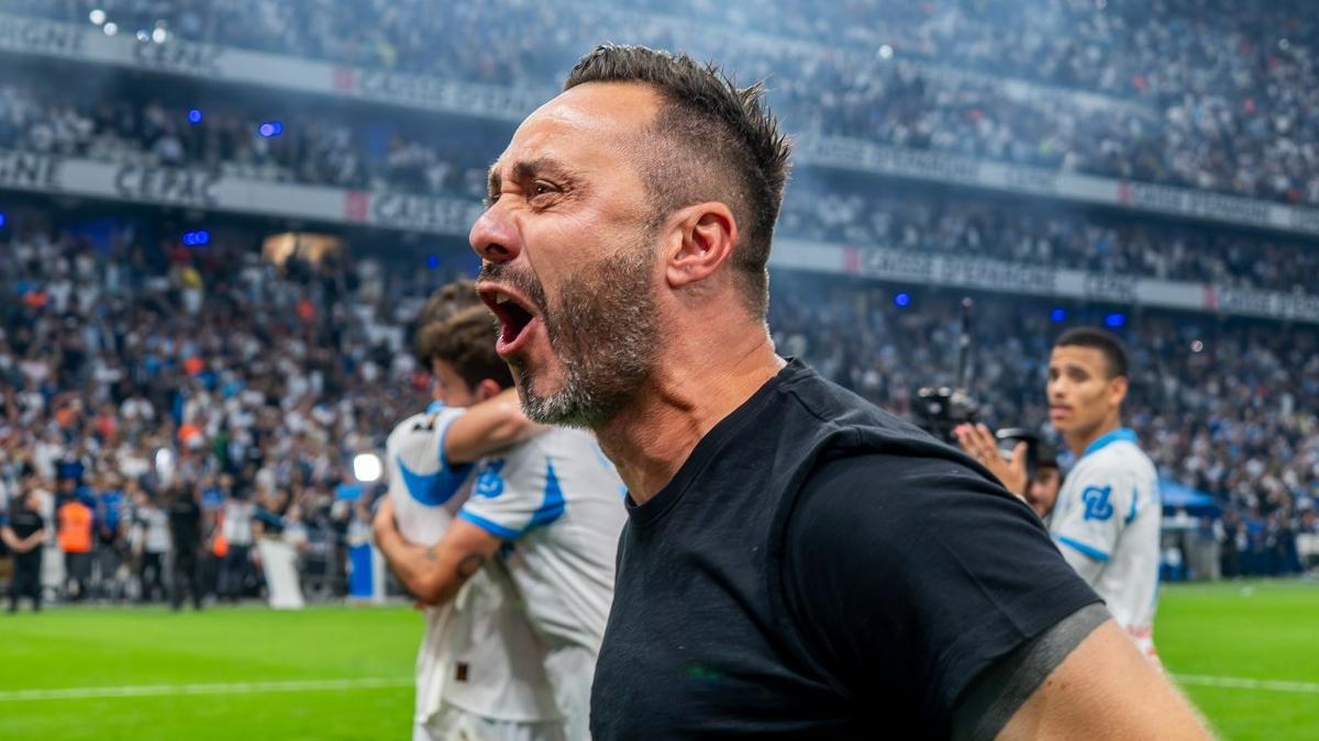 De Zerbi, eufórico tras el triunfo del OM ante el PSG