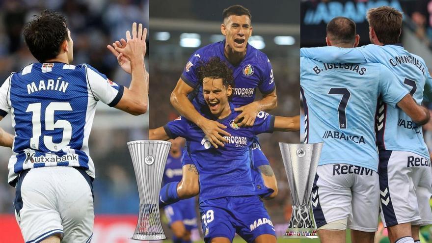 Sorteo Europa League y Conference League: estos serán los rivales de la Real Sociedad, el Celta de Vigo y el Getafe