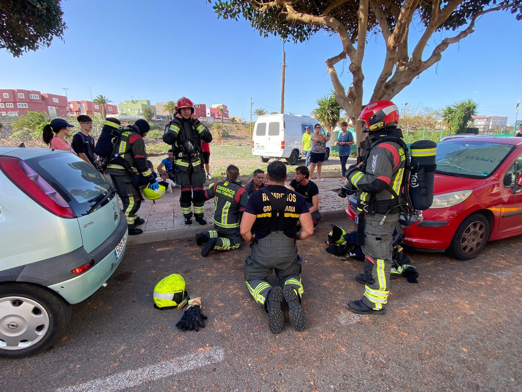 Incendio en una vivienda de Vecindario