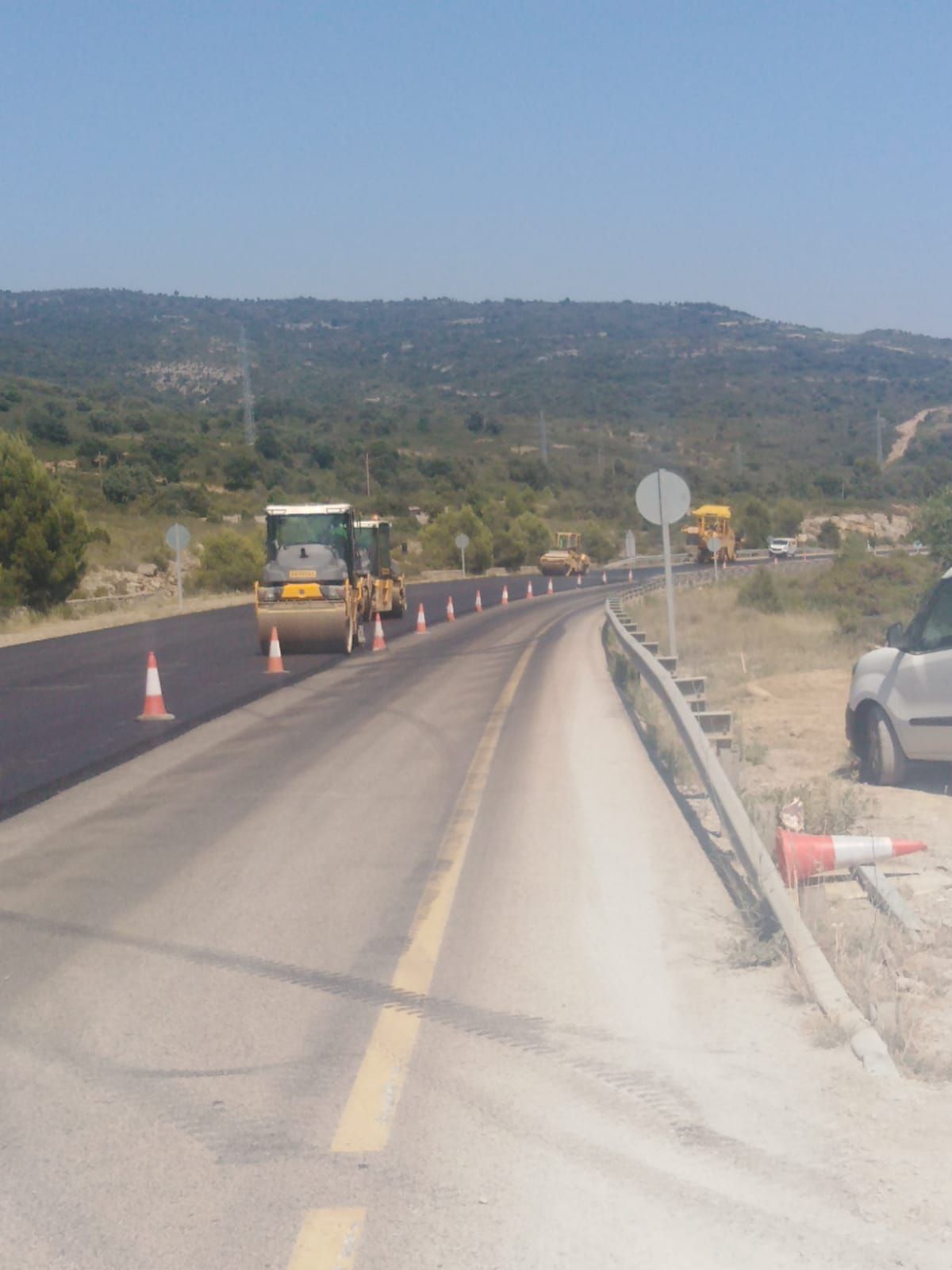 Las fotos de la nueva N-232 a punto de inaugurarse en Morella