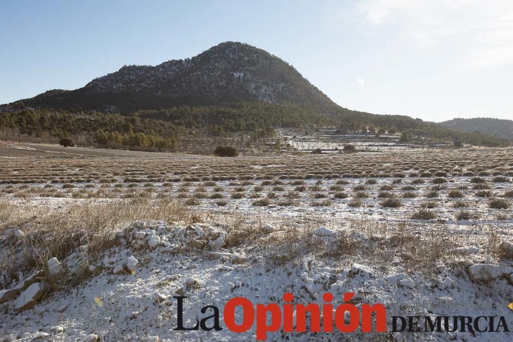 La nieve se deja ver tímidamente en la pedanía mor