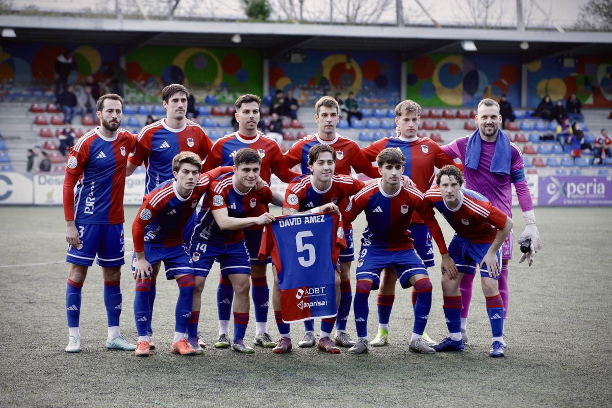 El once del Langreo del pasado fin de semana ante la Gimnástica Segoviana.