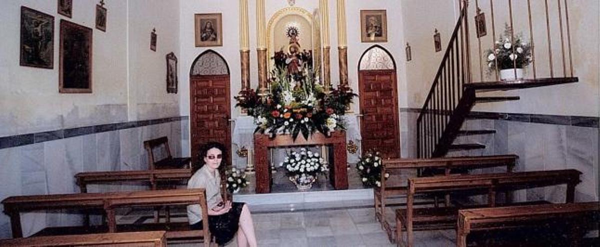 Una imagen del interior de la ermita, situada en Puebla de Rocamora, en Daya Nueva.