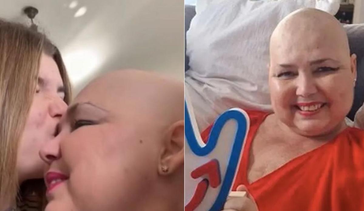 Hilda Siverio y su hija Valeria en el hospital