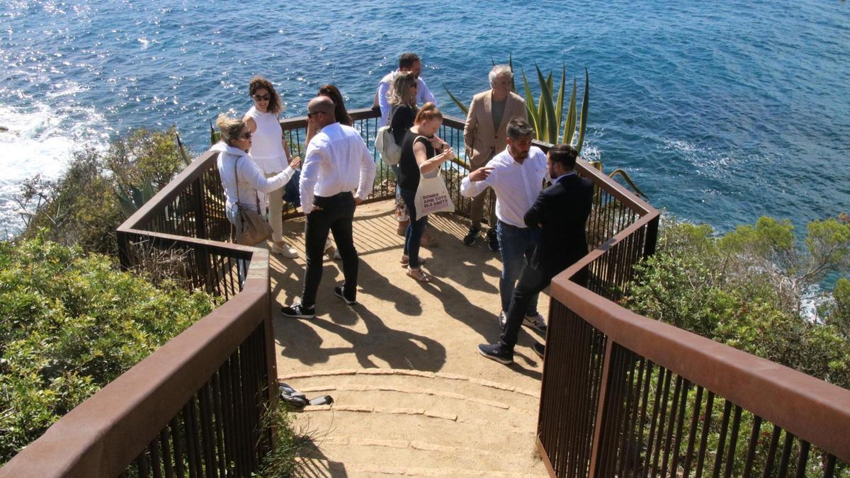 Un dels miradors del camí de ronda de Lloret de Mar.