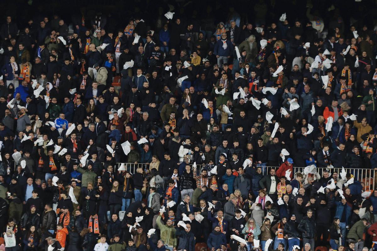 Valencia. Partido de liga Valencia CF Vs Real Madrid VLC SPD