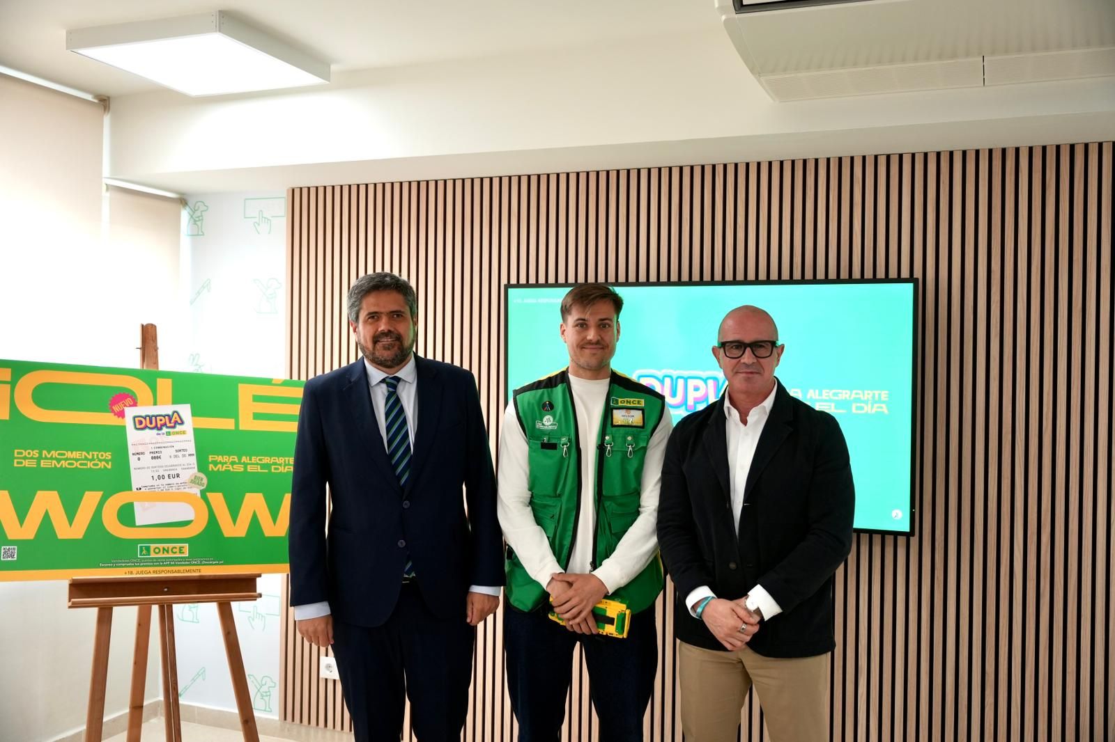 La ONCE presenta nuevo juego llamado 'La Dupla' en Badajoz.