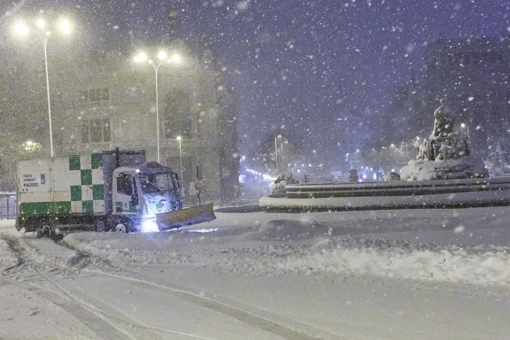 La gran nevada a Madrid aquest 9 de gener del 2021