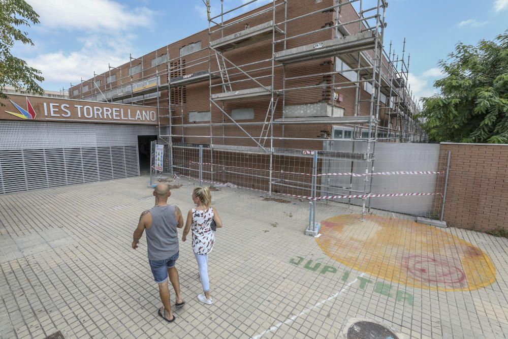 Obras en el Instituto de Torrellano